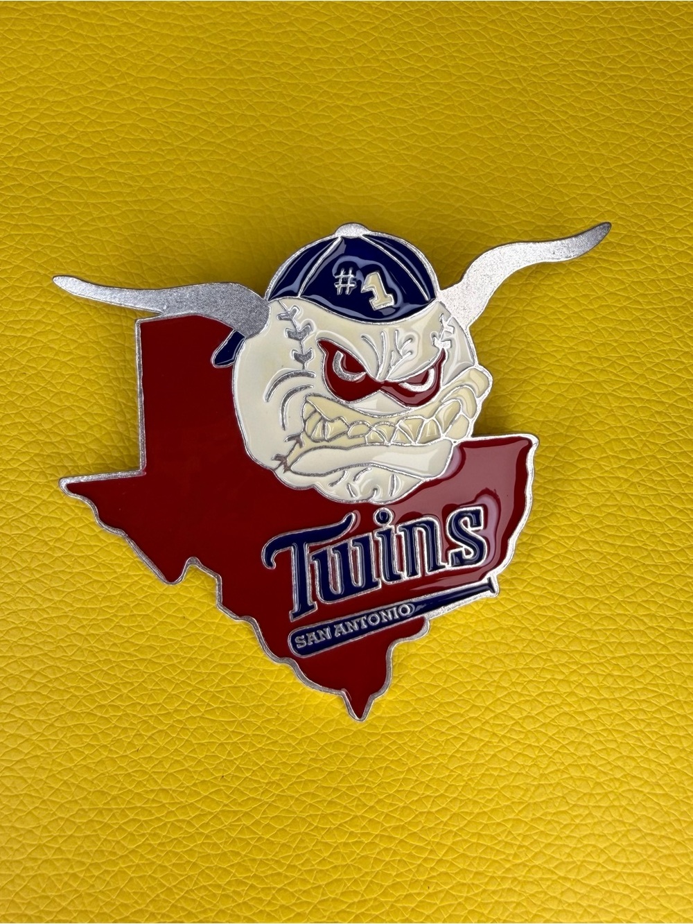 Twins San Antonio Texas Baseball Logo Enamel Pin Vintage